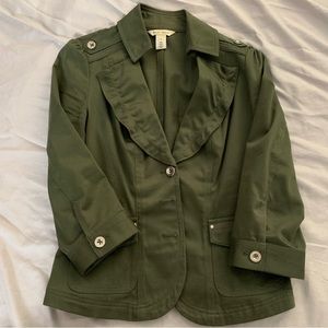 Army green blazer
